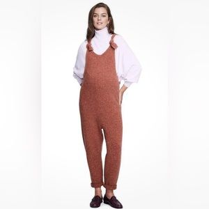 Hatch Maternity THE KNIT OVERALL Cedar Wool Blend 3 or Large NWT Hatch Jumpsuit